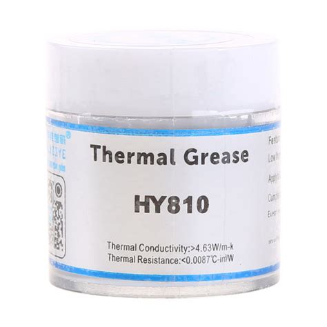 HY810 CN10 Silicone Thermal Grease Paste Compound 4 63 For W For M K