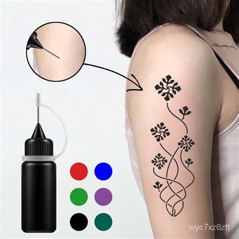 Ml Temporary Tattoo Liquid Diy Tattoo Juice Semi Non Reflective Milk