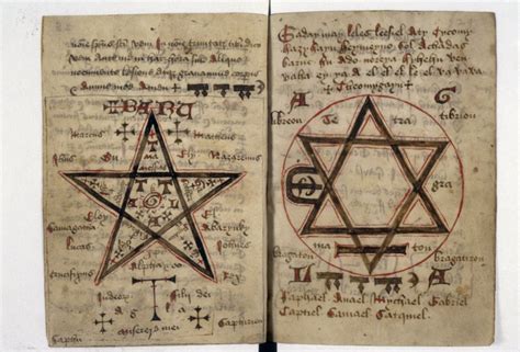 The Rawlinson necromantic manuscript, 15th century | Magic symbols ...