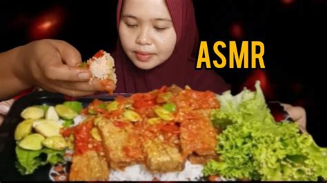 Makan Pedas Tempe Geprek Mukbang Lalapan Mentah Jengkol Petey Kecipir