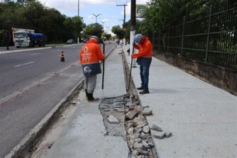 Trecho Danificado Da Ciclovia Da Ponta Negra Passa Por Reparos