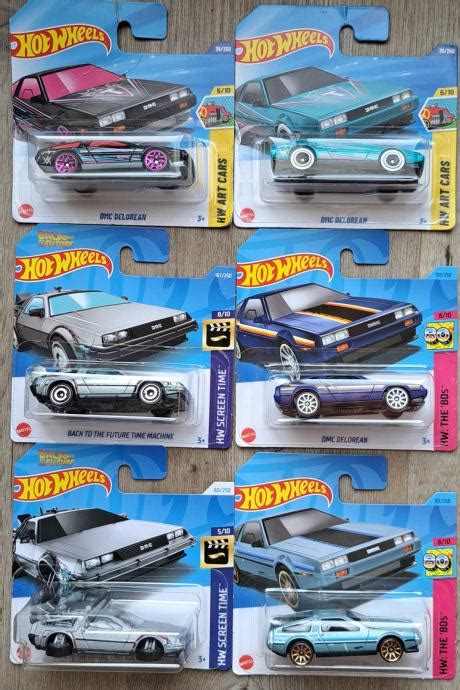 Hot Wheels Hotwheels Hotwhels Dmc Delorean Set X Avtomobil Kov
