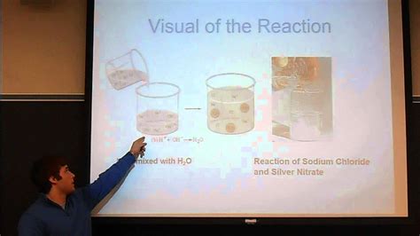 The Reaction Between Sodium Chloride And Silver Nitrate Youtube