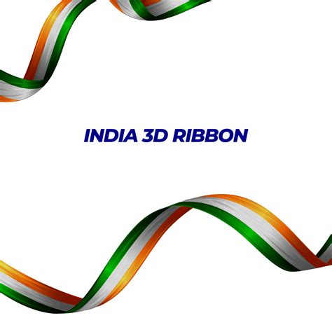 Ribbon With India Flag Color 3d 17060442 PNG