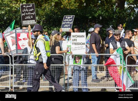 London 16th September 2023 Women Life Freedom Protesters Mark The