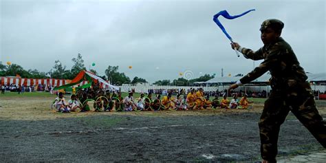 National Cadet Corps Ncc Commander Standing At Ground Editorial Image