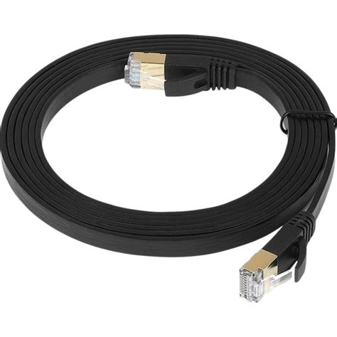 Silhouette 20M Cat 7 Yüksek Hızlı Ethernet Kablosu Siyah Düz Kablo