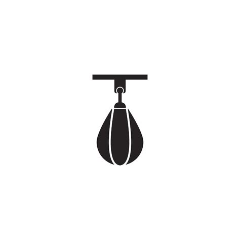 Icono De Saco De Boxeo Vector Premium