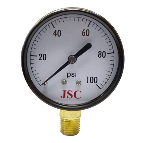 100 PSI Pressure Gauge, 2-1/2" Face - RJ Supply House