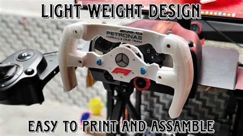 🚗 3d Printed Mercedes F1 Racing Wheel For Sim Racing Logitech G29 Mod