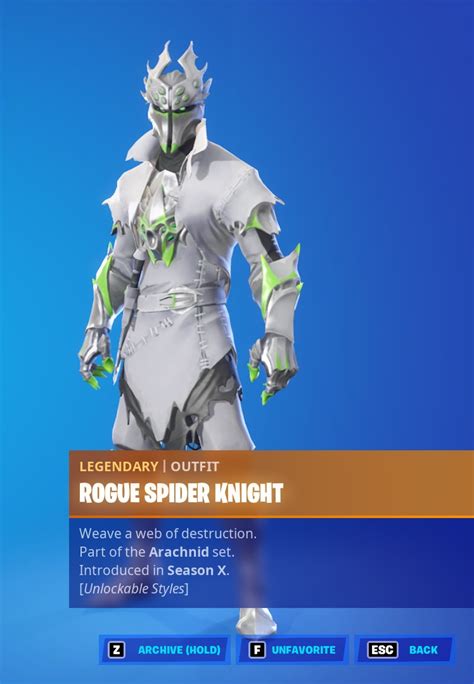 How Rare Is Rogue Spider Knight R Fortnitebr