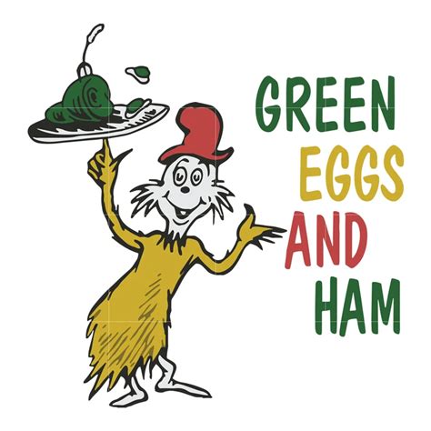 Green Egg And Ham Dr Seuss Svg Dr Seuss Quotes Digital File Green