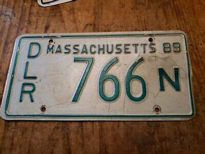 Massachusetts Ma License Plate Car Dealer Tag Dlr N Ebay