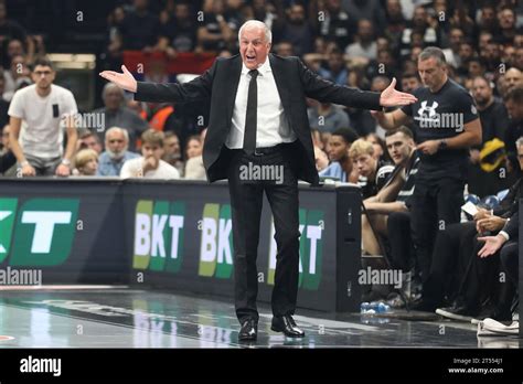 Belgrade Serbia November Head Coach Zeljko Obradovic Of