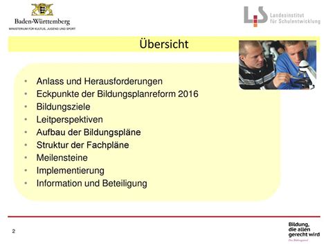 Bildungsplanreform Der Allgemein Bildenden Schulen Ppt Herunterladen