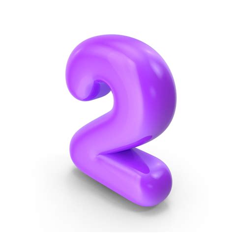 Purple Toon Balloon Number 2 PNG Images & PSDs for Download ...