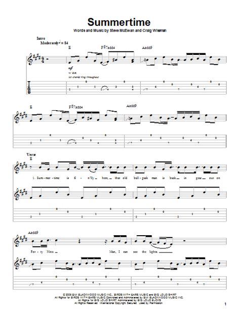 Summertime by Kenny Chesney - Guitar Tab Play-Along - Guitar Instructor