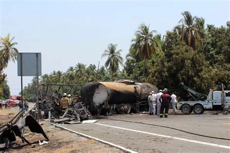 Fuel Tanker Explodes Following Head On Crash With Bus Leaving At Least