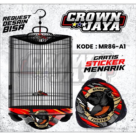 Jual Decal Sangkar Murai Ebod Jaya No No No Stiker Tebok Murai