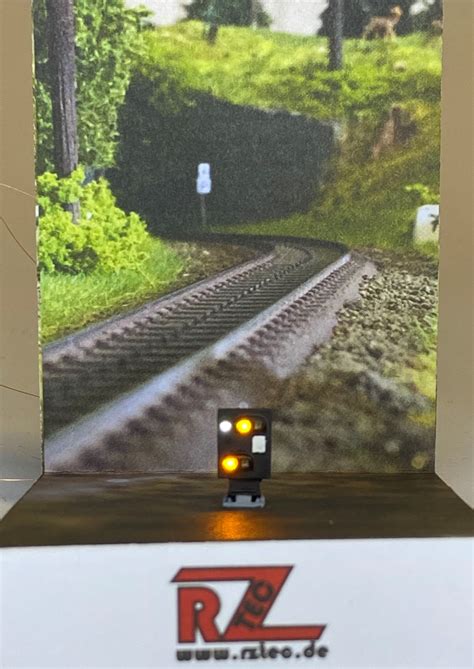 RZTec Lichtsignale Digitales Modellbahnzubehör Vorsignal niedrig