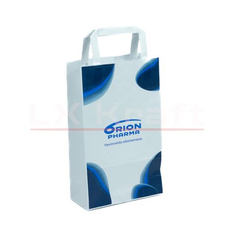 Kraft Paper Bags With Flat Handles Manufacturers | LX Kraft Packing