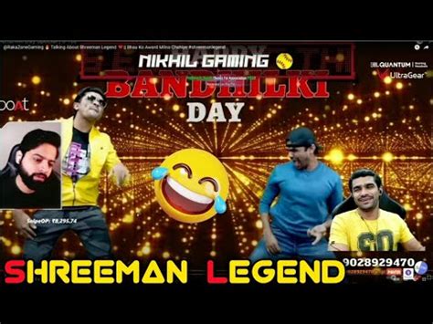 Shreeman Legend React On Raka Zone YouTube