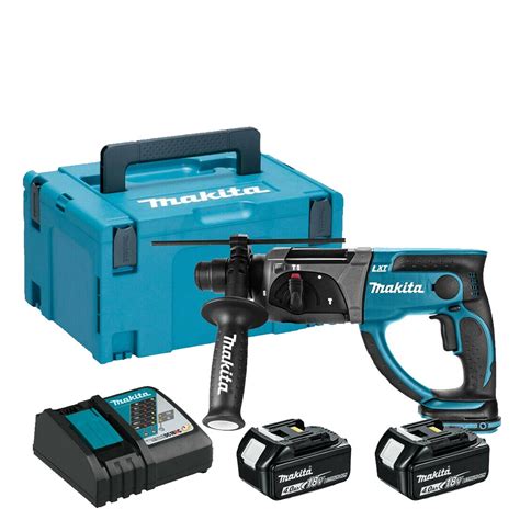 Makita DHR202RMJ Cordless 18V LXT 20mm SDS Rotary Hammer Drill With 2x