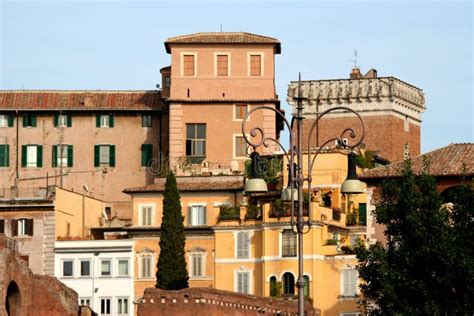 Historic Buildings in the Center of Rome. Stock Photo - Image of ...