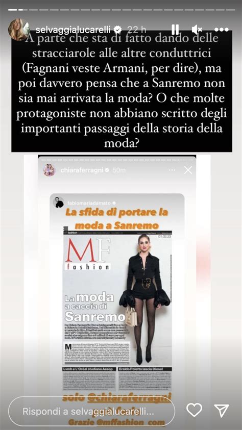 Selvaggia Lucarelli Ironizza Sulla Copertina Sanremese Di Chi Il