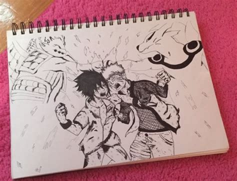 Naruto And Salty Sasuke Final Battle Yes I Drew It Naruto Amino