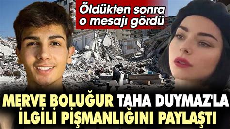 Ld Kten Sonra O Mesaj G Rd Merve Bolu Ur Taha Duymaz La Ilgili