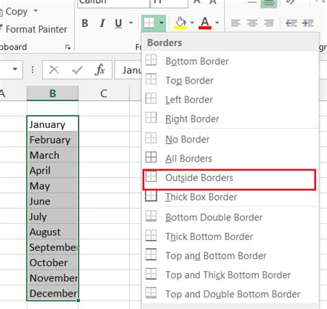 How To Apply Outside Borders In Excel A Step By Step Guide Earn And