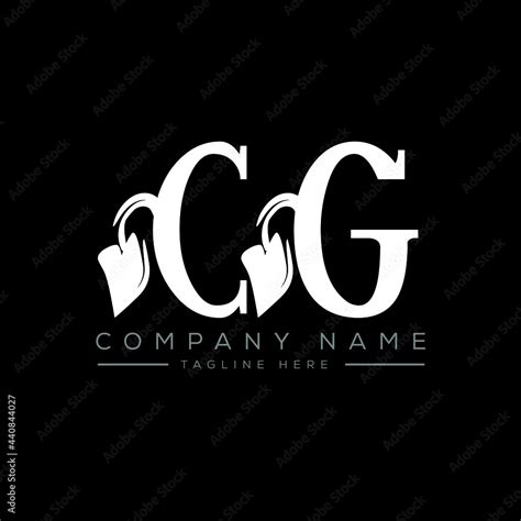 Cg Letter Logo Design Cg Letter With Leaf Shape Cg Creative Two