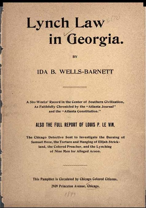 The Rise And Fall Of Jim Crow Historical Document Lynch Law In