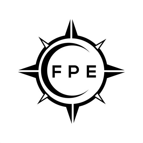 Fpe Abstract Technology Circle Setting Logo Design On White Background