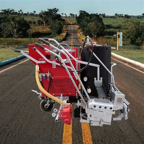 Self Propelled Thermoplastic Profiled Line Marking Machine Road