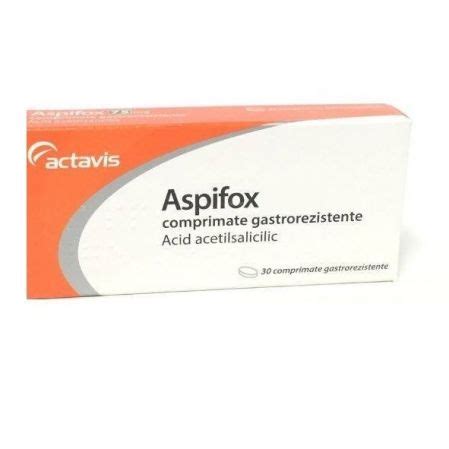 Aspifox Mg Comprimate Gastrorezistente Actavis Farmacia Tei