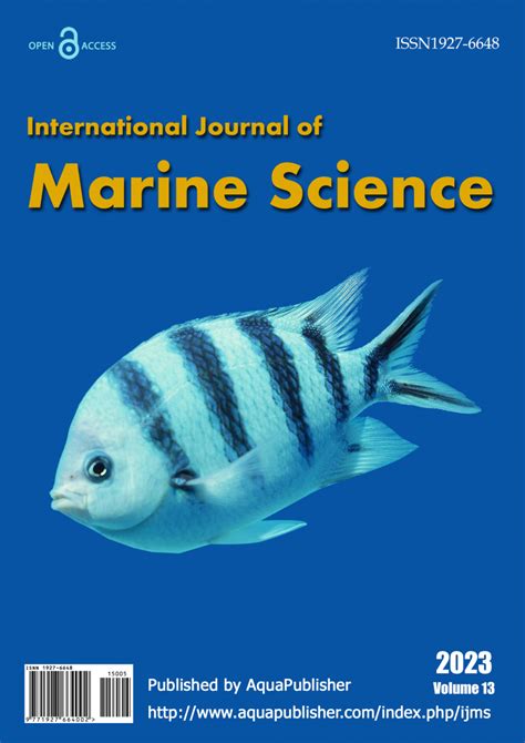 International Journal Of Marine Science A Bioscience Publishing Platform