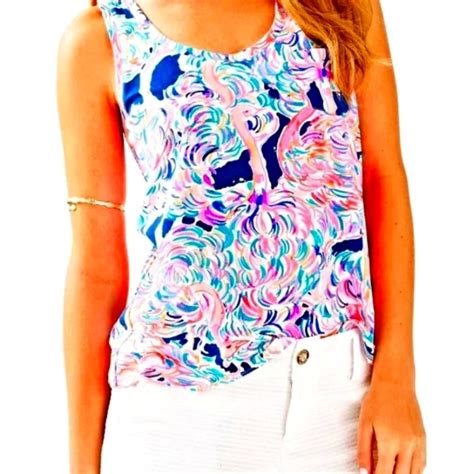 Lilly Pulitzer Tops Lilly Pulitzer Crayton Head In The Sand Pocket