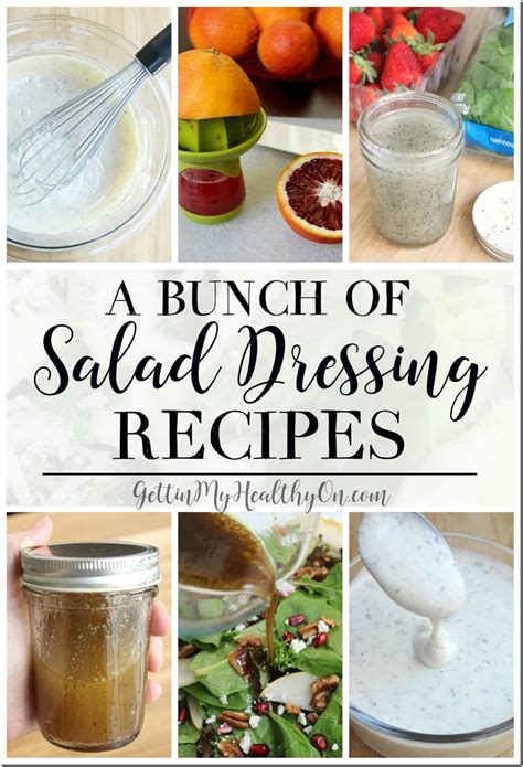 A Bunch of Homemade Salad Dressings