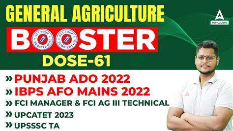 Ibps Afo Punjab Ado Preparation General Agriculture Booster