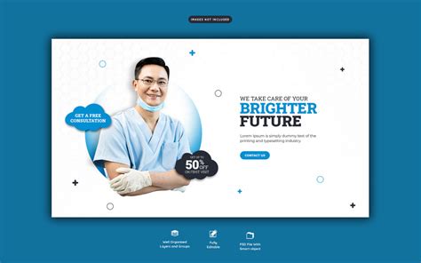 Dentist Dental Care Web Banner Template - TemplateMonster