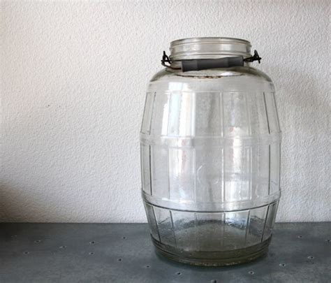 Vintage Glass Pickle Jar Large