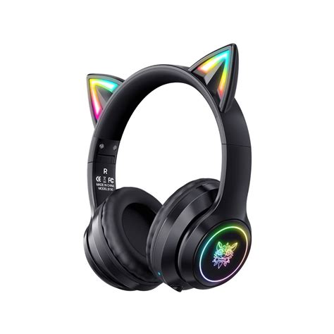 Onikuma Gaming Headset B Rgb Cat Ear Bluetooth