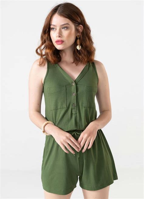 Endless Macaquinho Feminino Comfy Verde