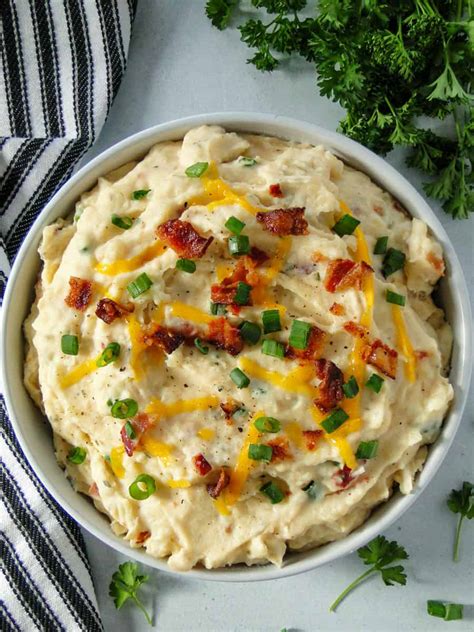 Loaded Mashed Potatoes Recipe Heather S Homemade Kitchen