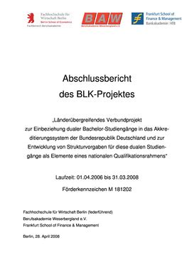 Fillable Online Abschlussbericht Zum Projekt HWR Berlin Fax Email