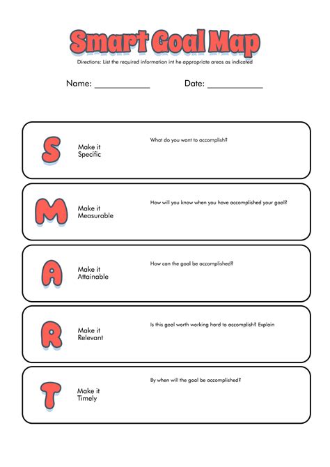 Student Goal Setting Template