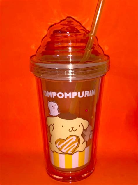 Vaso De Pl Stico Con Popote Sanrio Etakumishop Lolapay