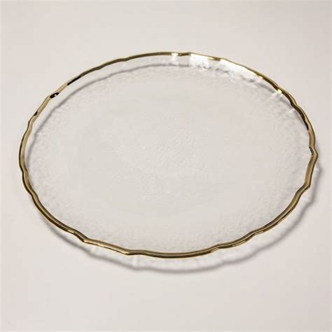 Charger Plate Gold Wave Rimmed 0296 Event Decor And Charger Plates From Chair Cover Depot Ltd Uk